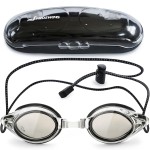 Proswims Anti-Fog Racing Swimming Goggles with Bungee Strap, Hard Case and Bonus Swim Goggles Microfiber Cleaning Cloth