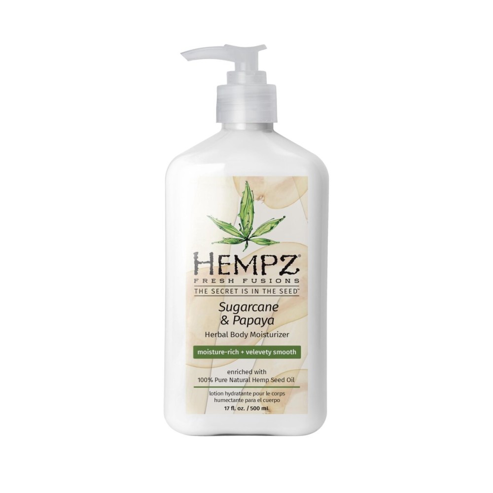 Hempz Herbal Body Moisturizer, Sugarcane & Papaya, 17 Ounce