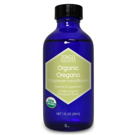 Organic, Oregano Oil, Food Grade, Safe for Ingestion, Edible, for Drops, Kids - 100% Pure, Oregano Essential Oil, by Zongle Therapeutics, 1 OZ