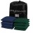 Play Platoon Weather Resistant Cornhole Bags - Set of 8 Regulation Corn Hole Bean Bags - Hunter Green & Navy Blue - Durable Duck Cloth Corn Hole Bag for Tossing Game, Includes Tote Bag