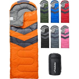 MalloMe Sleeping Bags for Adults Cold Weather & Warm - Backpacking Camping Sleeping Bag for Kids 10-12, Girls, Boys - Lightweight Compact Camping Essentials Gear Accessories Hiking Sleep Must Haves