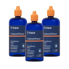 Trace Minerals ConcenTrace Trace Mineral Drops | Supports Energy, Digestion, Bone Health & Hydration, 70+ Ionic Trace Minerals w/Magnesium, Chloride & Potassium | Keto, Vegan & Non-GMO | 288 Servings