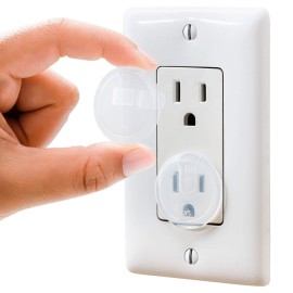 Clear Outlet Covers (50 Pack) Value Pack - Baby Safety Outlet Plug Covers - Durable & Steady - Child Proof Your Outlets Easily