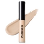 THESAEM Cover Perfection Tip Concealer 0.2 fl.oz. - 1.25 Light Beige Warm Beige for Light Skin Tones 20-21 - High Coverage Long Lasting Concealer - Korean Makeup for Dark Circles & Blemishes