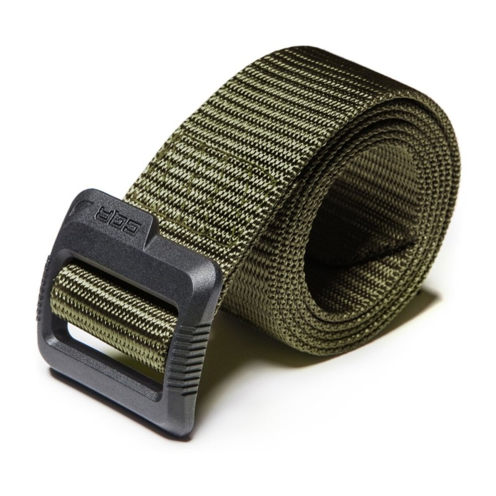 CQR Tactical Belt, Military Style Heavy Duty Belt, Webbing EDC Quick-Release Buckle, Flex Poly Green, Small
