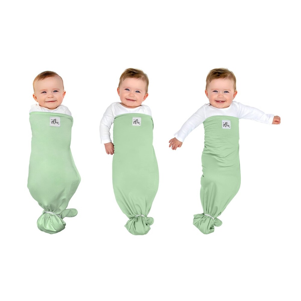 The Ollie Swaddle - Adjustable Baby Swaddle for Newborns | Pediatrician-Approved for Safe Sleep | Easy Closure | Arms-Out | Lightweight, Machine-Washable | Easy Diaper Access