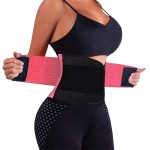 VENUZOR Waist Trainer Belt for Women - Waist Cincher Trimmer - Slimming Body Shaper Belt - Sport Girdle Belt (UP Graded)(Pink,X-Large)