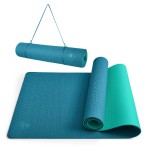 IUGA Yoga Mat Thick Non Slip Anti-tear Pilates Mat Eco Friendly Hot Yoga Mats for Workout & Exercise(72x 24x 6mm)