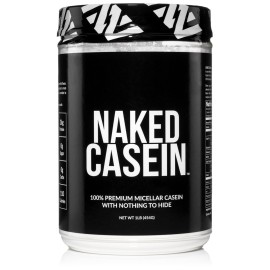 NAKED Casein - 1Lb Micellar Casein Protein - Bulk, Zero Carb, GMO-Free, Gluten Free, Soy Free, Preservative Free - Stimulate Muscle Growth - Enhance Recovery - 15 Servings