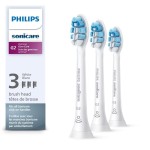 Philips Sonicare G2 Optimal Gum Care Brush Heads, Genuine Replacement Toothbrush Heads, White, 3 Pack, HX9033/65