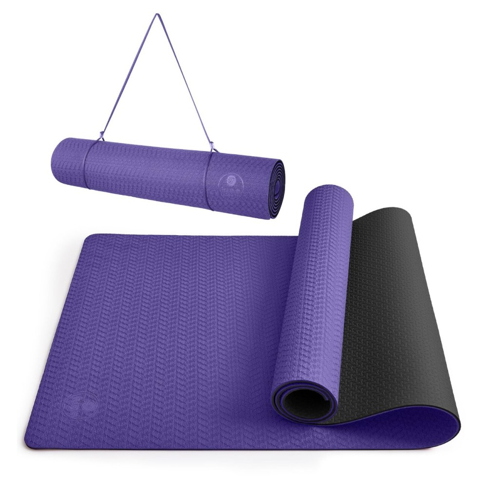 IUGA Yoga Mat Thick Non Slip Anti-tear Pilates Mat Eco Friendly Hot Yoga Mats for Workout & Exercise(72x 24x 6mm)