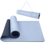 IUGA Yoga Mat Thick Non Slip Anti-tear Pilates Mat Eco Friendly Hot Yoga Mats for Workout & Exercise(72x 24x 6mm)