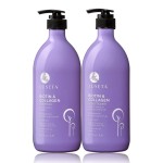 L LUSETA Biotin & Collagen Shampoo & Conditioner Set (2 x 33.8oz) - Thickening for Hair Growth, Infused with Argan Oil to Repair Dry, Damaged Hair