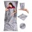 The Friendly Swede Sleeping Bag Liner Ultralight - Thin Travel Sheets for Hotel w Full Length Zipper; Silky Feel Camping Sheets & Adult Sleep Sack for Backpacking; Travel Sleeping Bag - Grey (Zipper)