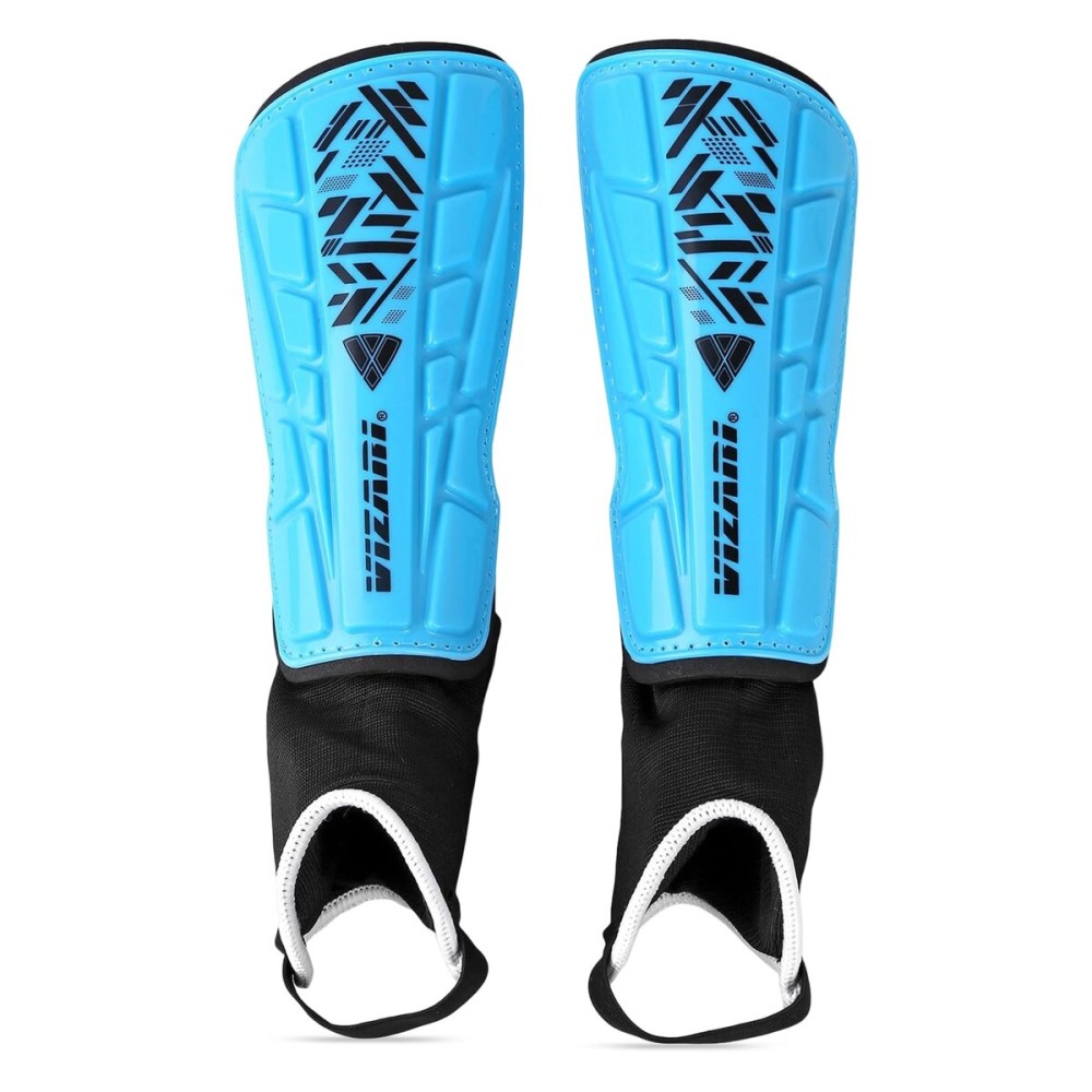 VIZARI Malaga Soccer Shinguard | Durable Soccer Shin Guard with Tough Protection & Elastic Straps | Breathable, Moisture-Wicking Youth Soccer GearProduct