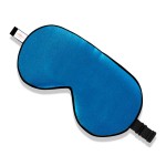 ZIMASILK 100% Natural Silk Sleep Mask Blindfold,Adjustable Super-Smooth Soft Eye Mask for Sleep with Bag (Methyl Blue)