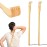 RENOOK Back Scratcher, 2 Pieces 16.5 Natural Strong Sturdy Traditional Bamboo Wooden Body Relaxation Massager for Itching Relief, Best Gift for Parents, Friends, Yourself and More.