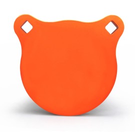 Highwild AR500 Steel Target 4 x 3/8 Gong Shooting Metal Target - Neon Orange