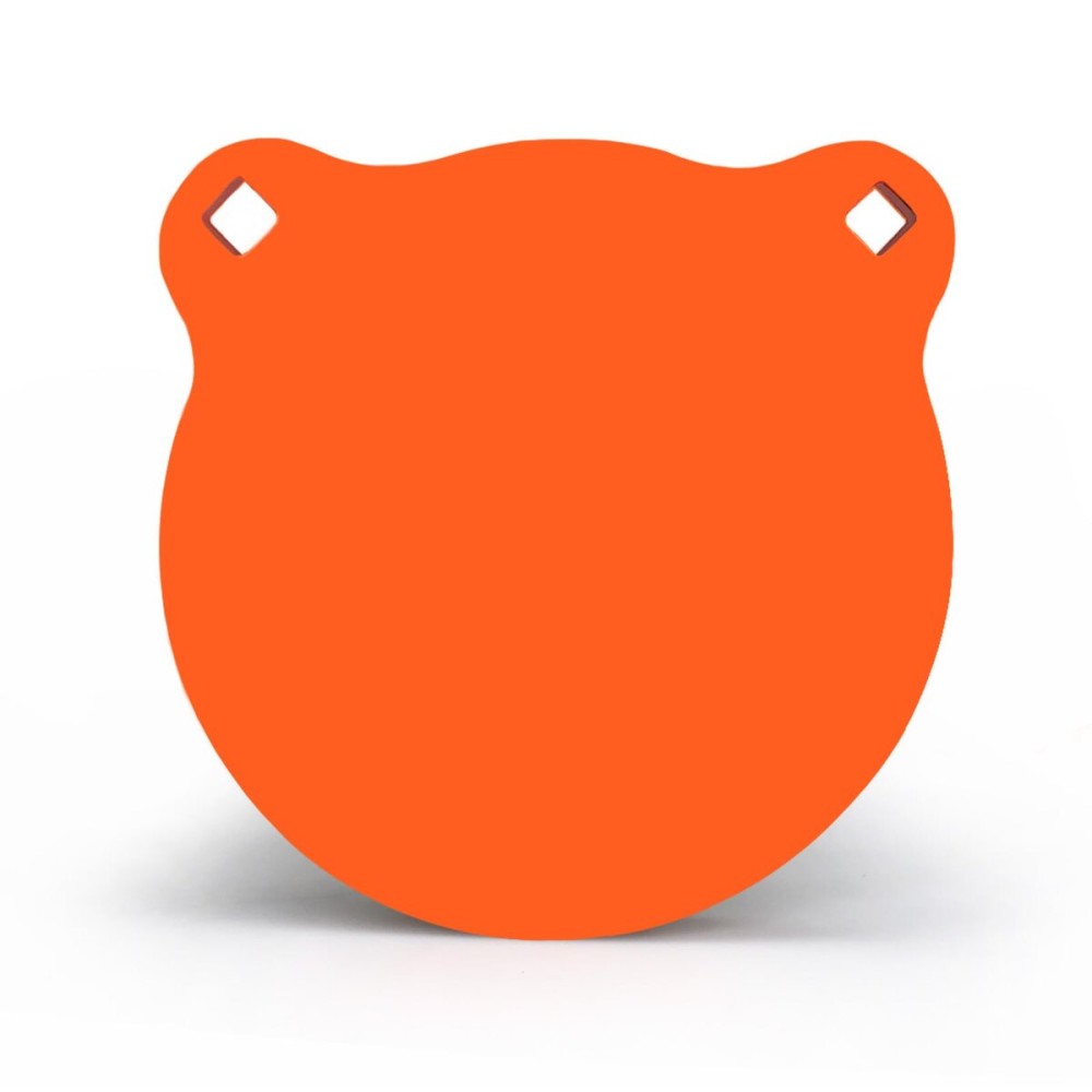 Highwild AR500 Steel Target 6 x 3/8 Gong Shooting Metal Target - Neon Orange