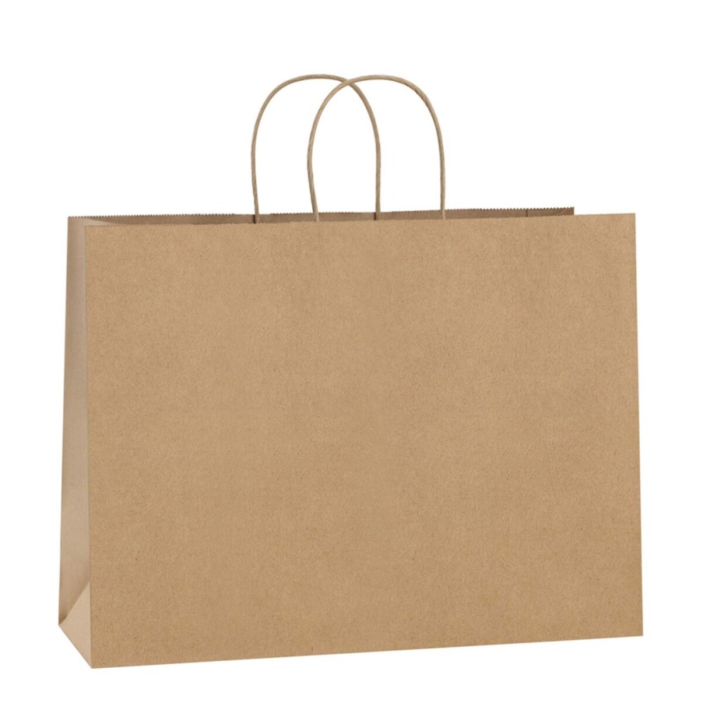 BagDream 16x6x12 Inches 50Pcs Brown Kraft Paper Bags with Handles Bulk, Large Gift Bags for Shopping, Grocery, Retai, Merchandise, Party Favor Gifts, Recyclable Paper Sacks