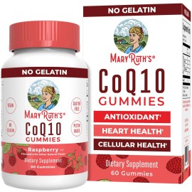 MaryRuth Organics CoQ10 Gummies | Coenzyme Q10 | Gummy Supplements for Heart Health & Cellular Health | Antioxidant | CoQ10 120 mg | Vegan | Non-GMO | Gluten Free | 60 Count | 1 Month Supply