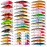 BAIKALBASS Bass Fishing Lures Kit Set Topwater Hard Baits Minnow Crankbait Pencil VIB Swimbait for Bass Pike Fit Saltwater and Freshwater (480-48pcs)