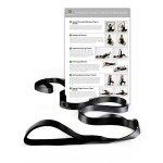 Gradient Fitness Stretching Strap for Physical Therapy, 12 Multi-Loop Stretch Strap 1 W x 8\' L, Neoprene Handles, Physical Therapy Equipment, Yoga Straps for Stretching, Leg Stretcher (Black)