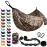 Gold Armour Camping Hammock - XL Double Hammock Portable Hammock Camping Accessories Gear for Outdoor Indoor with Tree Straps, USA Based Brand (Camouflage II)