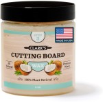 CLARK\'S Cutting Board Wax - 2-in-1 Wood Butter & Organic Coconut Oil with Beeswax for Wooden Kitchen Utensils - Butcher Block Conditioner for Charcuterie & Cutting Boards - Made in USA, 6oz