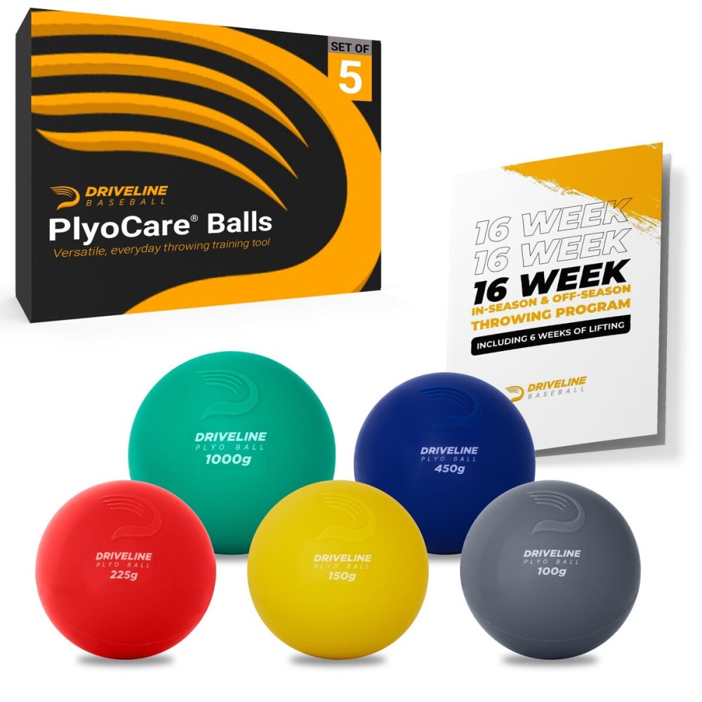 Driveline Baseball PlyoCare Balls - Weighted Pitching Training Balls + Free 16-Week Program