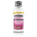 Listerine Sensitivity Mouthwash, 24-HR Tooth Sensitivity Relief & Protection, Alcohol-Free Formula in Fresh Mint Flavor, TSA Compliant Travel-Sized Bottle, 3.2 fl. oz