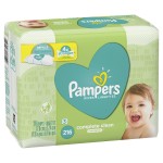 Baby Wipes, Pampers Baby Diaper Wipes, Complete Clean Unscented, 3 Refill Packs for Dispenser Tub, 216 Total Wipes