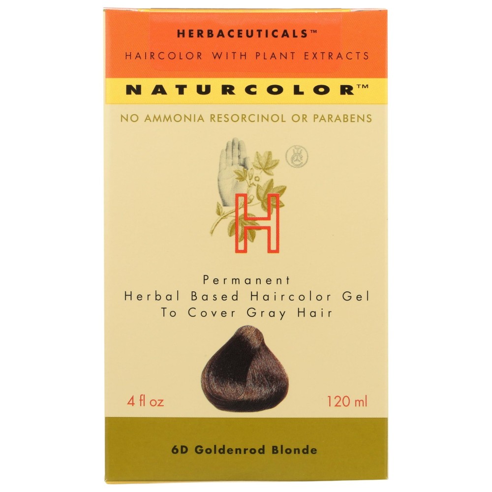 naturcolor Haircolor - Goldenrod Hair Dye, 4 Fl Oz (6D)