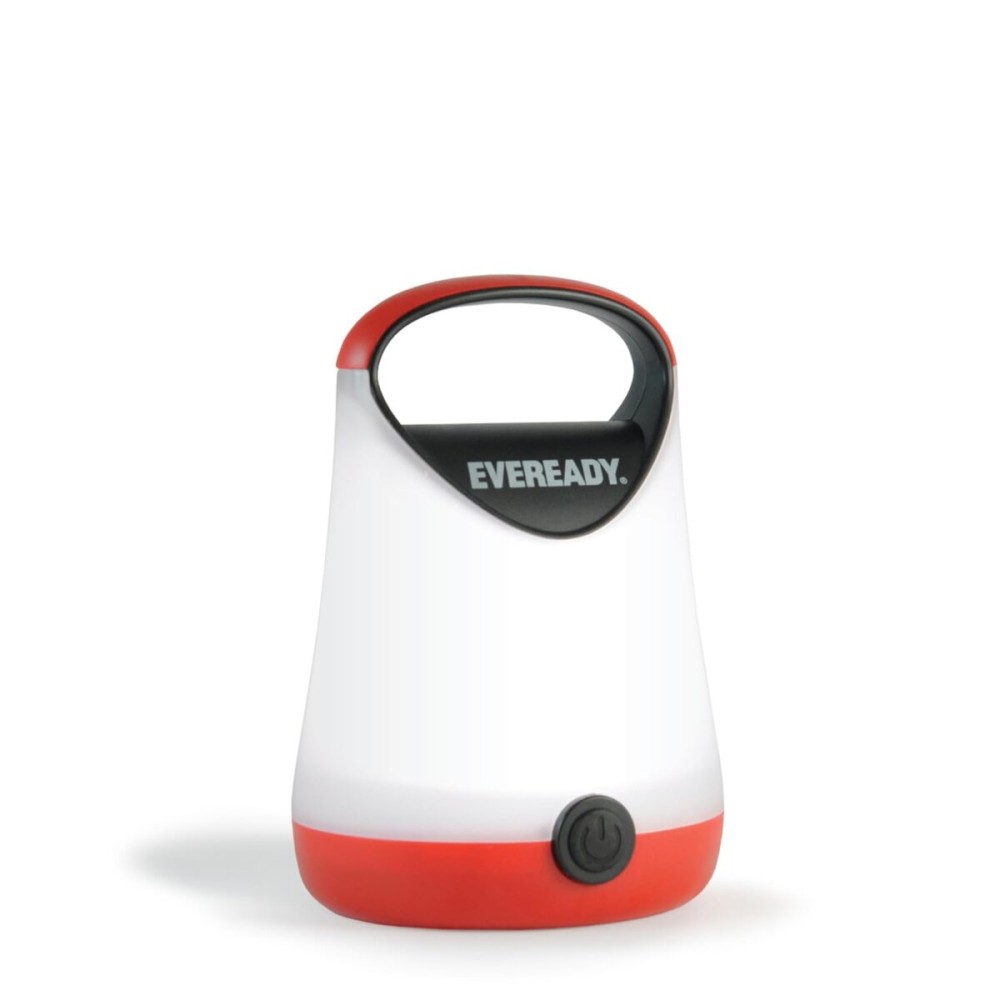 Eveready LED Camping Lantern X-250, Bright Tent Lights, Rugged Water Resistant LED Lanterns, 100 Hour Run-time, Red and Black