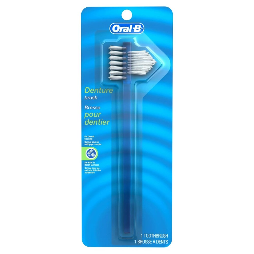 Oral-B Denture Brush Dual Head - Each, Pack of 4