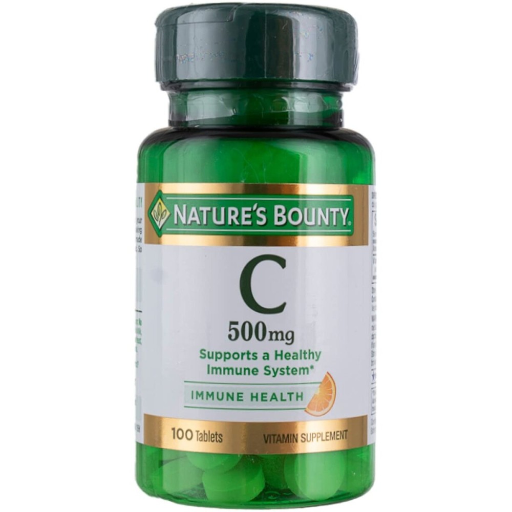 Nature\'s Bounty Pure Vitamin C 500 mg - 100 Tablets, Pack of 4