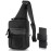 M-Tac Sling Bag for Men & Women - EDC Shoulder Pack - Crossbody Tactical Chest Bag - Everyday Tactical Gear (Black Loop Panel)