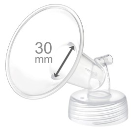 Maymom Wide Neck Pump Part for Spectra S1 Spectra S2 Spectra 9 Plus Breastpump; Incl Wide Mouth Flange (One flange-30mm Flange);Not Original Spectra Flange; Not Original Spectra Baby USA Parts