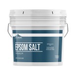 Earthborn Elements Epsom Salt (1 Gallon), Resealable Bucket, Magnesium Sulfate Soaking Solution, All-Natural