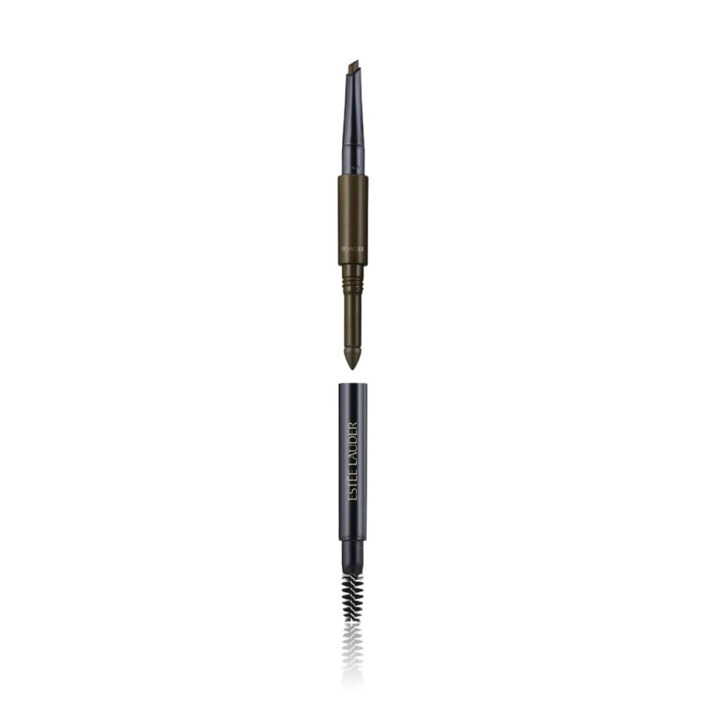 Este Lauder The Brow Multi-Tasker 3-in-1 Tool | Eyebrow Pencil, Powder and Brush, 08 Granite