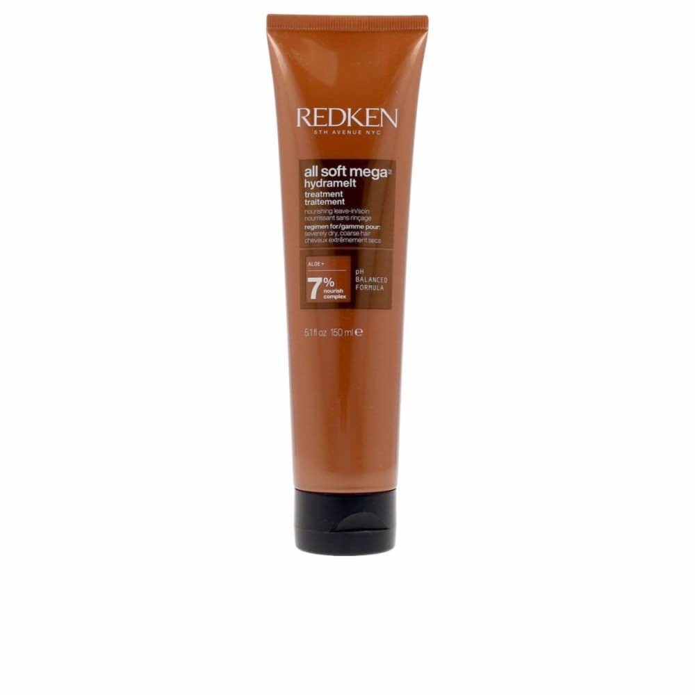Redken All Soft Mega Curls Hydramelt Leave-In Treatment | For Extremely Dry Hair | For Curly & Coily Hair | Ultra Moisturizing Hair Lotion Enhances Shine | With Aloe Vera