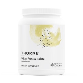 THORNE - Whey Protein Isolate - 21 Grams of Easy-to-Digest Whey Protein Powder - NSF Certified for Sport - Vanilla - 29.5 Ounces - 30 Servings