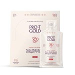 ProT Gold Liquid Collagen Protein Shot, 17g Clear Protein Nano-Hydrolyzed Grass Fed Collagen, 2g Arginine for Wound Support, Gluten Free, Sugar Free, 0g Carbs, Non GMO, Berry, 1 fl oz, 24 Pack