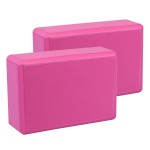 EXERZ Yoga Blocks 2pcs Gym Bricks High Density EVA Foam