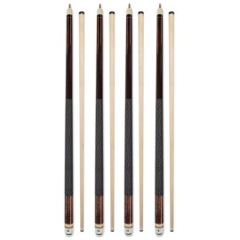 Set of 4 Pool Cues New 58 Billiard House Bar Pool Cue Sticks (ZJ-001-C(4pcs))