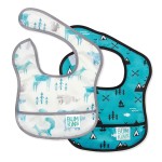Bumkins Bibs, for Baby Girl or Boy, Infant 3-9 Months, Essential Must Have for Eating, Feeding, Baby Led Weaning, Mess Saving Waterproof Soft Fabric, Starter Bib 2-pk Outdoors and Wildlife