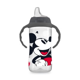 NUK Disney Large Learner Spill Proof Sippy Cup, Mickey Mouse, 10 Oz 1-Pack - BPA Free, Spill Proof Sippy Cup