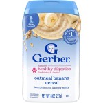 Gerber Stage 2 Baby Food, Oatmeal Banana Cereal, Probiotics Support Healthy Digestion, Baby Oatmeal Cereal
