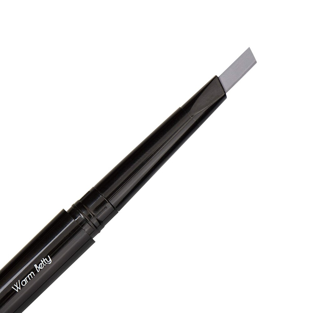 Eye Embrace Warm Betty: Light Gray Eyebrow Pencil - Waterproof, Double-Ended Automatic Angled Tip & Spoolie Brush, Cruelty-Free