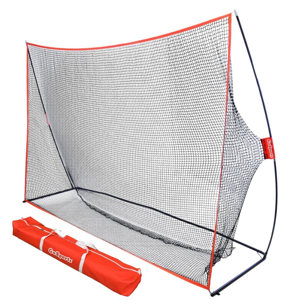 GoSports Golf Practice Hitting Net - Choose Between Huge 10 Ft x 7 Ft or 7 Ft x 7 Ft Nets - Personal Driving Range for Indoor or Outdoor Use - Designed By Golfers for Golfers